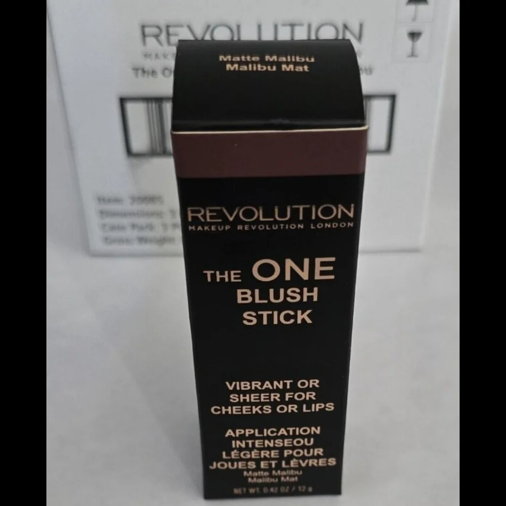 Revolution The One Blush Stick - Matte Malibu 12g NIB